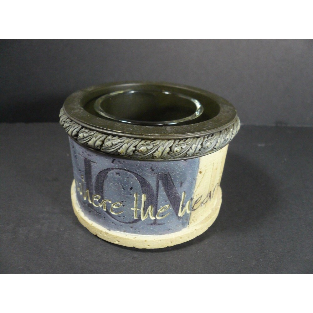 New Heartstone by Bill Stross Candle Holder "Where the Heart Is" Votive